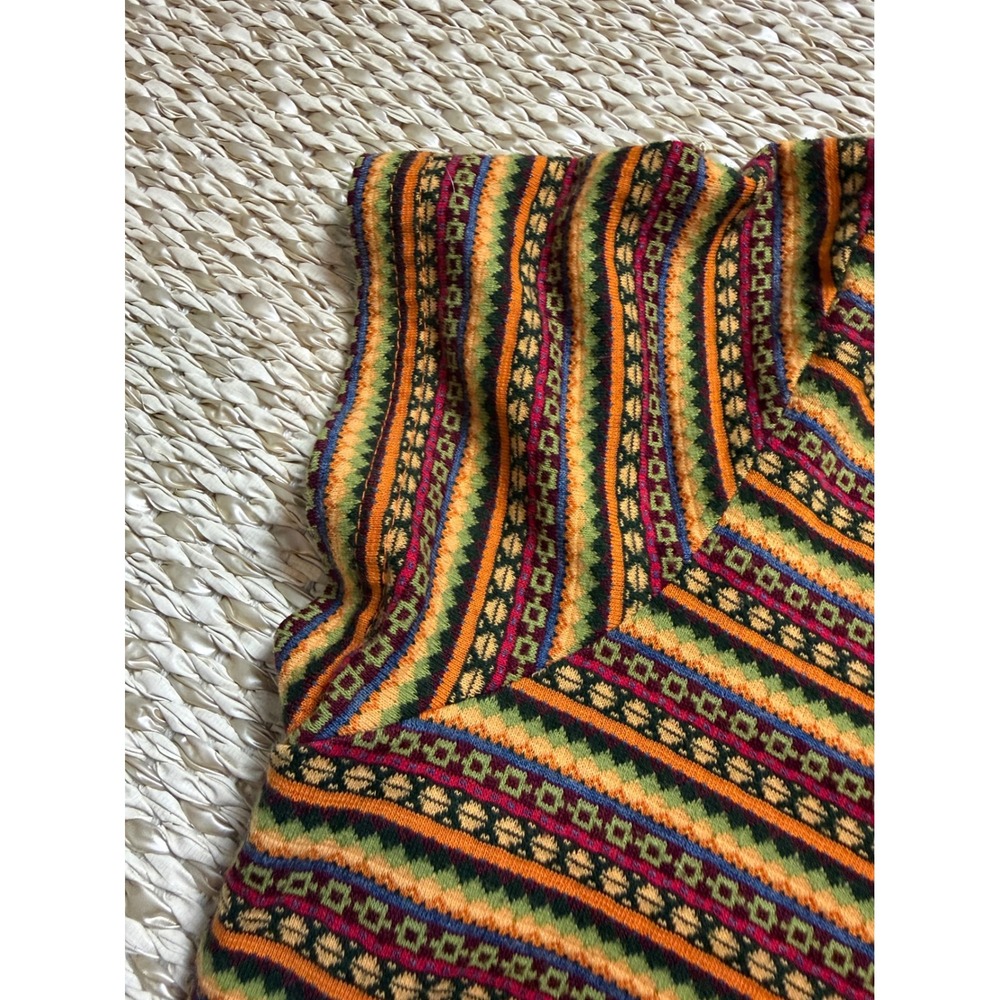 Juncture Large Short Sleeve Knit Striped Top Multi-Color Retro Y2K textured - Picture 3 of 7